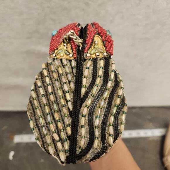 Mary Frances Beaded Small Shoulder Bag Flower Embellished‎ Clutch Chain Bag - Picture 10 of 16